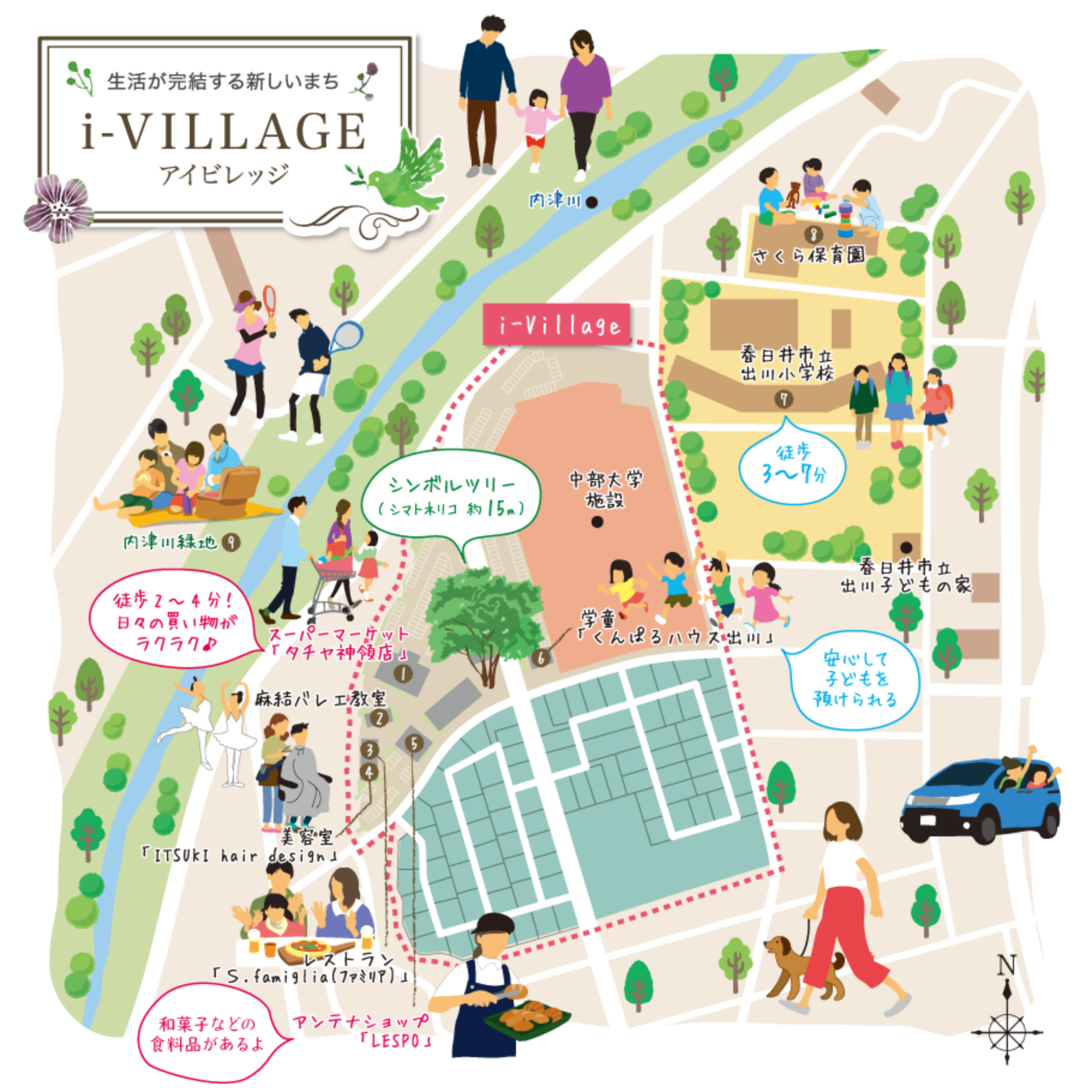 生活が完結する新しいまち アイビレッジ